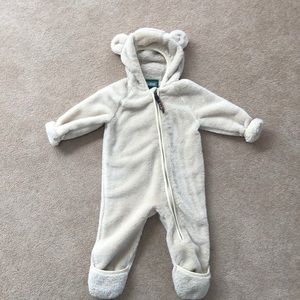 L.L Bean hi pile fleece bunting size 6-12mo